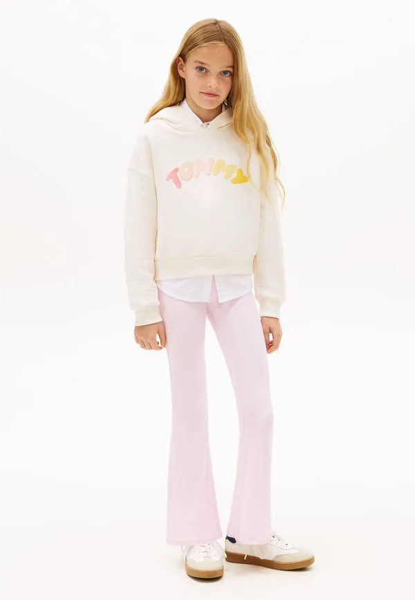 Леггинсы essential в рубчик, очень узкие, расклешенные. Tommy Hilfiger, Pearly Pink — фото 2