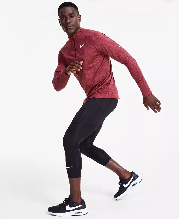 Мужские тайтсы для фитнеса Dri-FIT длиной 3/4 Nike, черный — фото 3