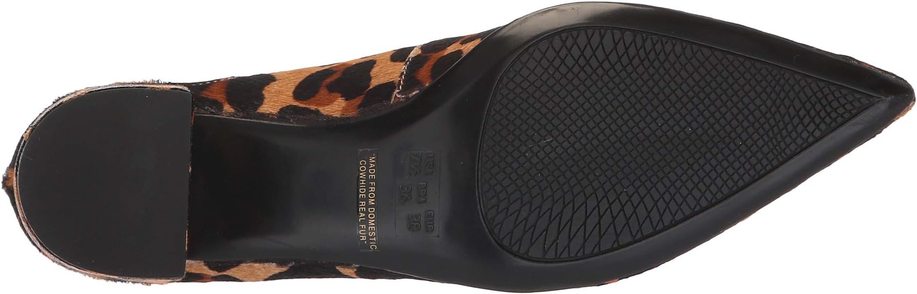Туфли French Sole Courtney2 Heel, Beige Leopard Haircalf — фото 3