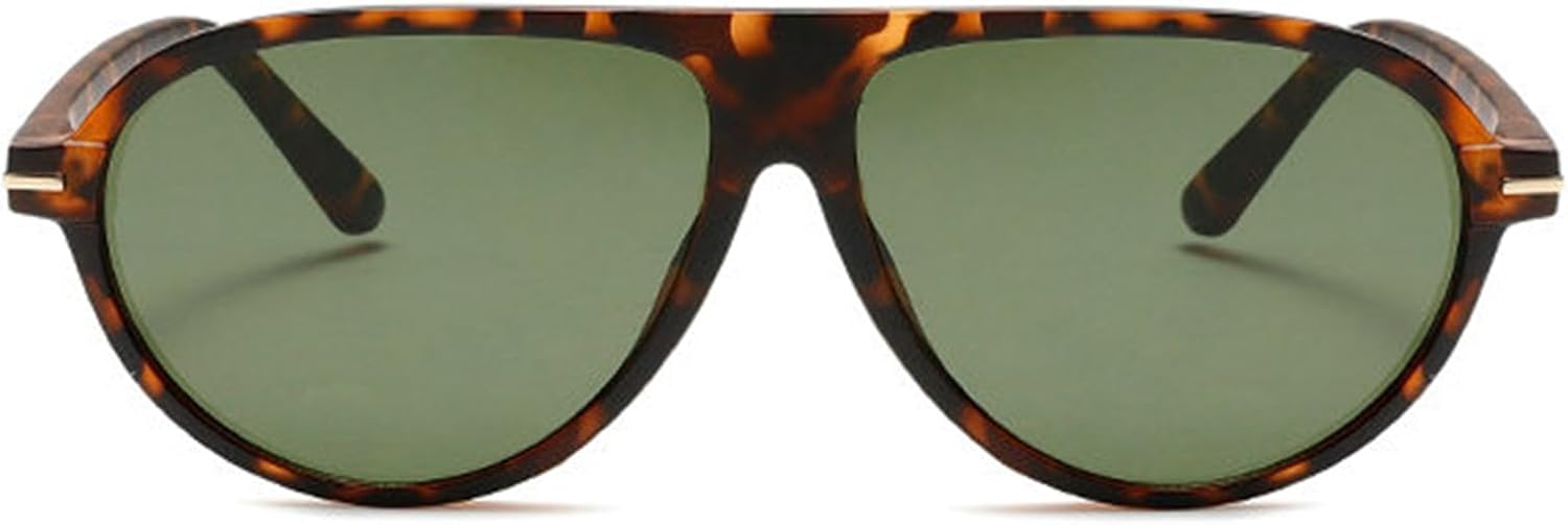 

Мужские солнцезащитные очки Willochra Retro Pilot с градиентным зеленым леопардовым принтом, защита от ультрафиолета UV400, женские солнцезащитные очки в стиле панк, Green Leopard