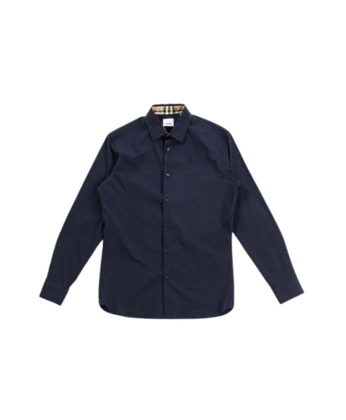 

Рубашка из хлопка стрейч sherfield Burberry, синий
