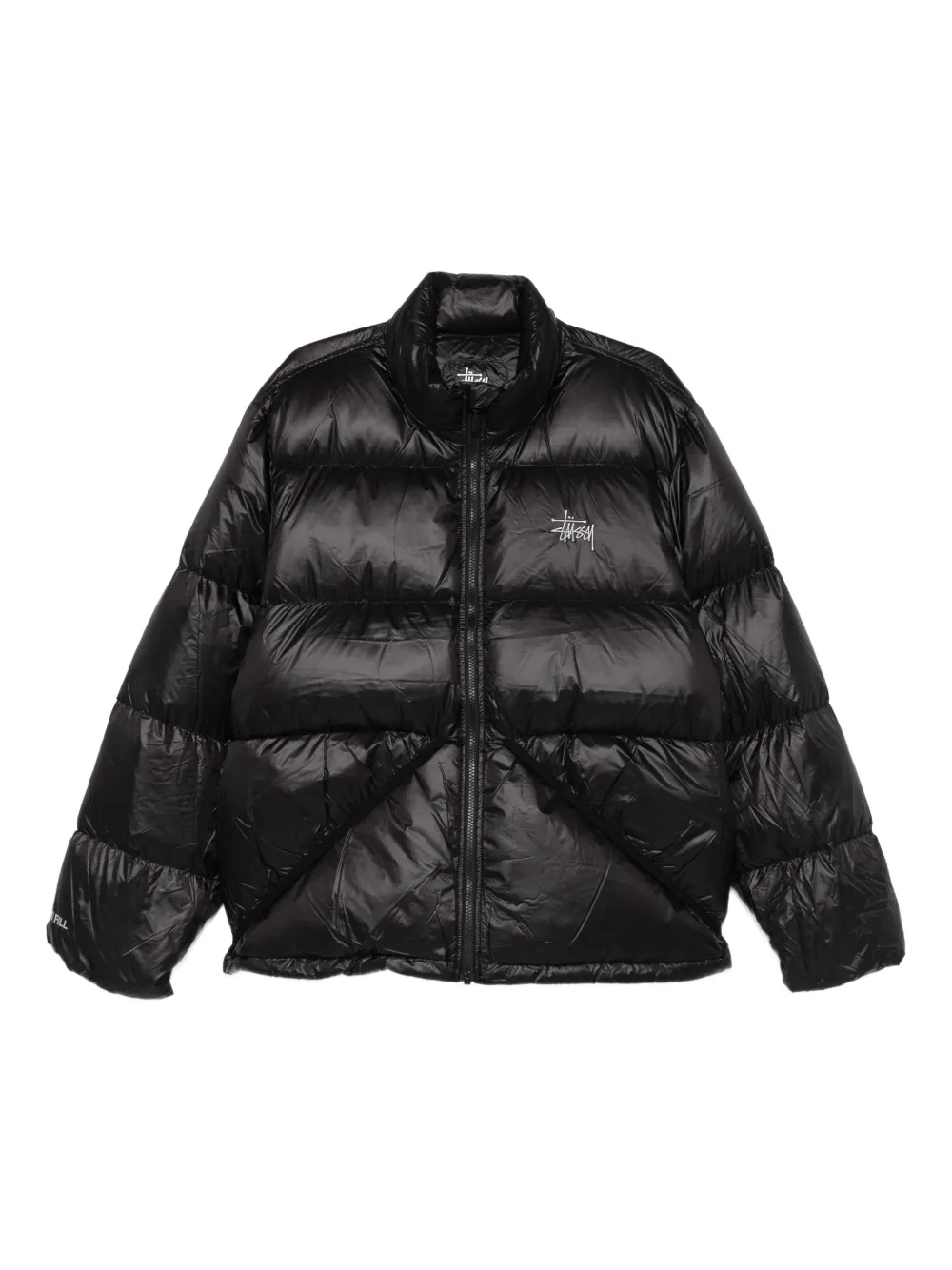 

Куртка с вышитым логотипом Stüssy, черный