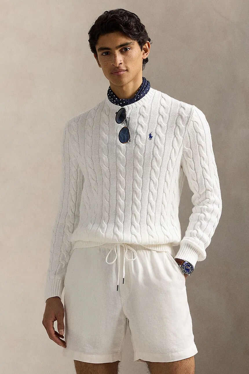 

Хлопковый свитер Polo Ralph Lauren, белый