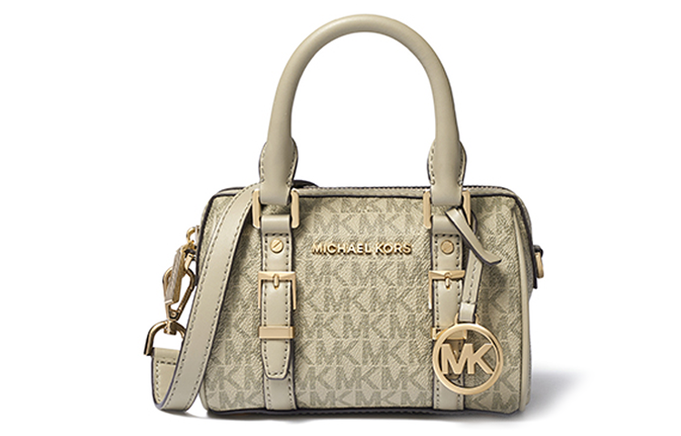 

MICHAEL KORS Сумка Bedford Boston из искусственной кожи, сумка-цилиндр, сумка через плечо, мини, женская, армейский зеленый цвет
