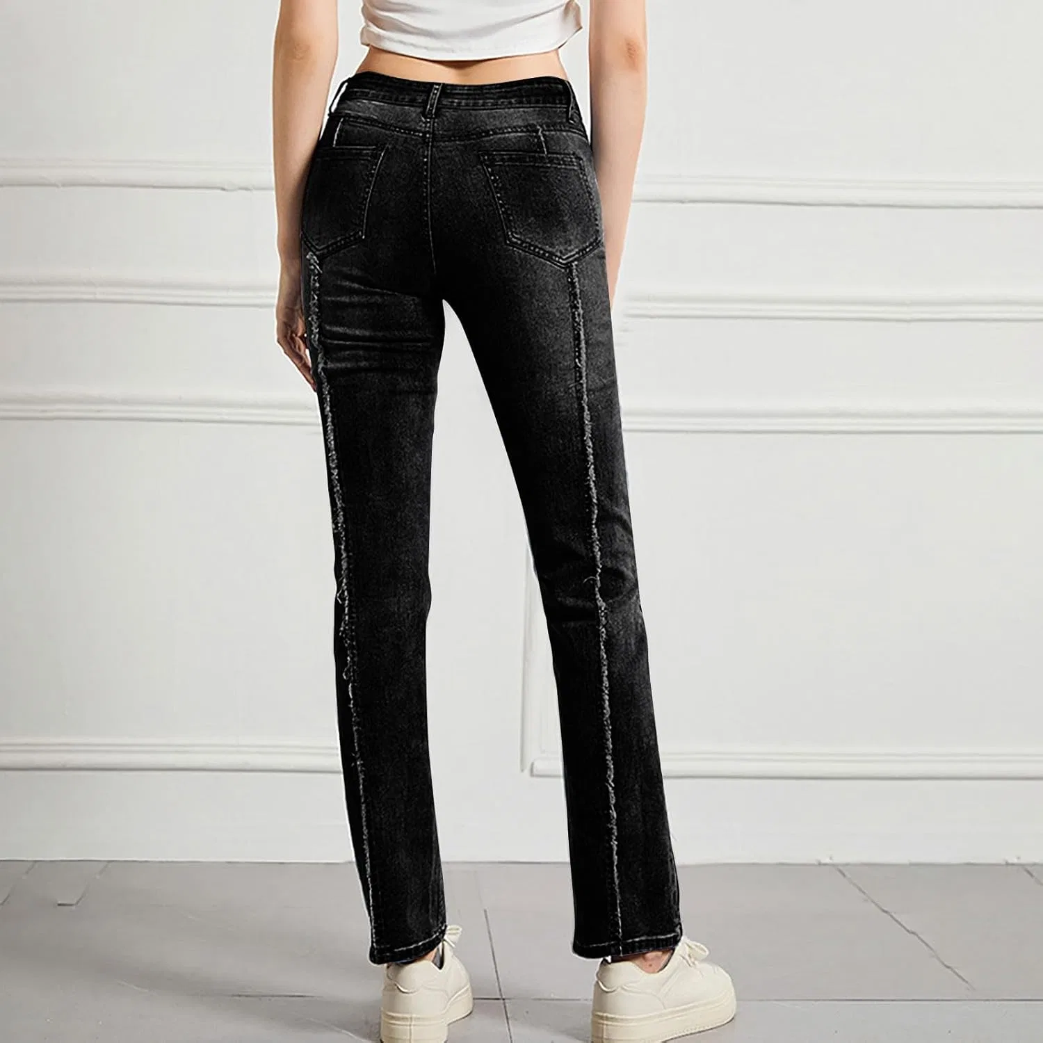 Джинсы stretch bootcut, Черный — фото 3