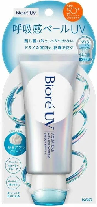 Солнцезащитный крем Biore UV Aquarich Airy Hold Cream SPF50