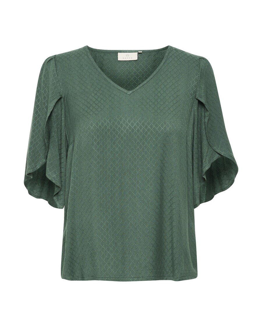 

Блузка с коротким рукавом Kaffe Blouse Mina, изумрудный