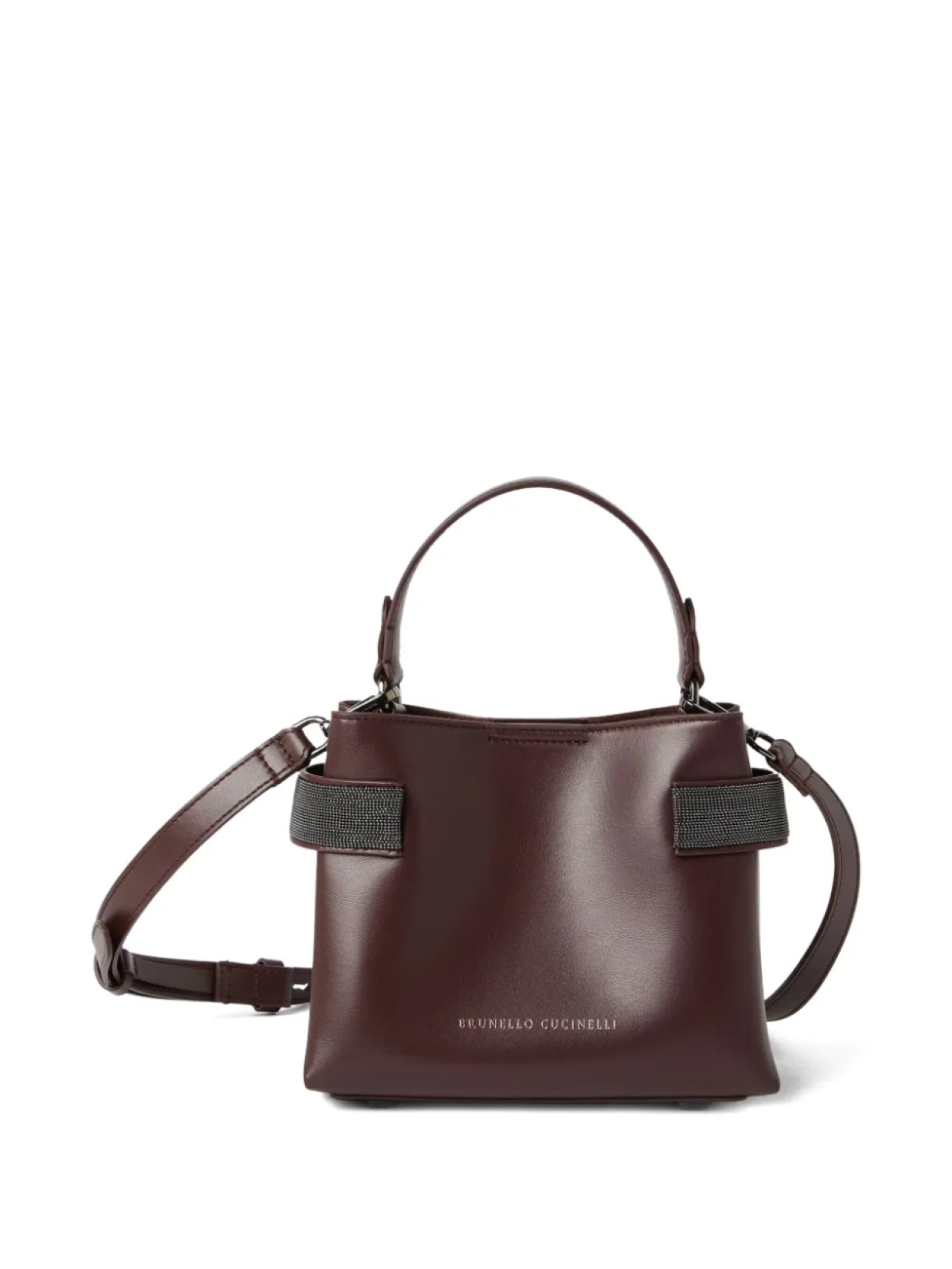 

Мини-сумка через плечо Brunello Cucinelli, коричневый