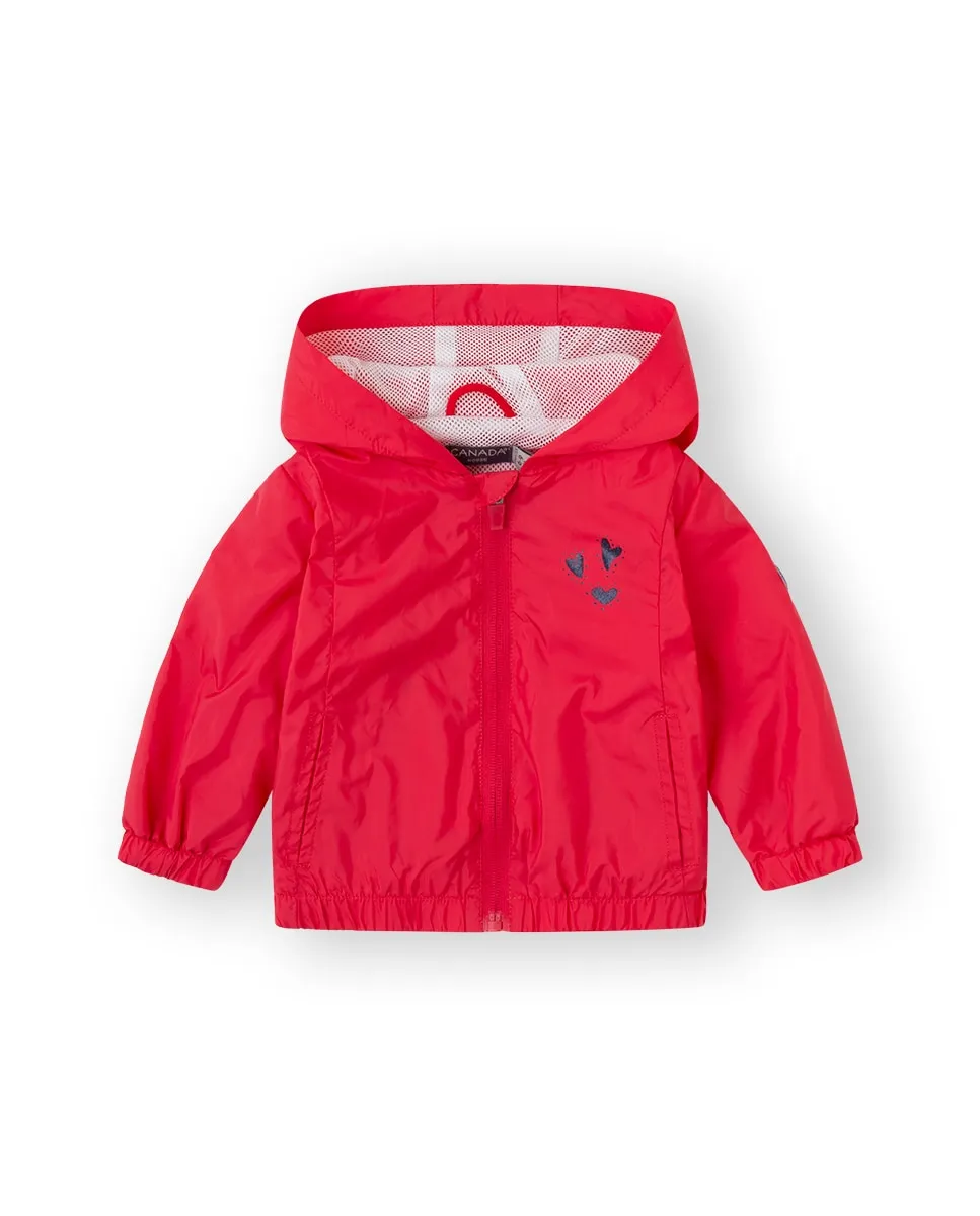 

Ветровка цвета фуксии с капюшоном для девочки Canada House, фуксия