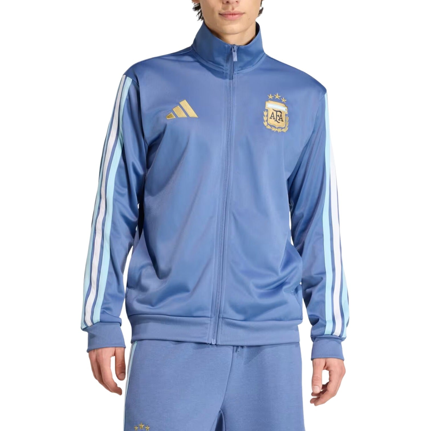 Спортивная футболка Adidas Argentina DNA Track Top 'Crew Blue' — фото 2