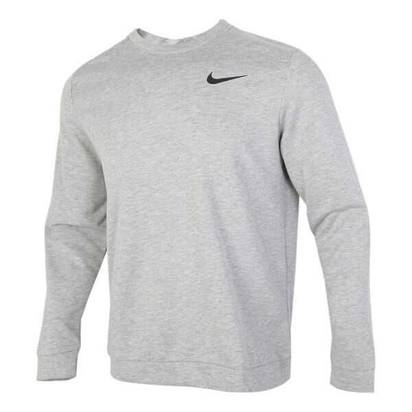 

Толстовка Nike Dri-fit Solid Color Round Neck Pullover Sports Gray, серый