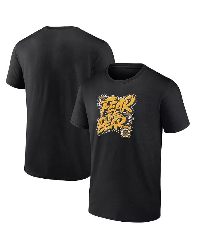 

Мужская черная футболка Boston Bruins Local Fanatics