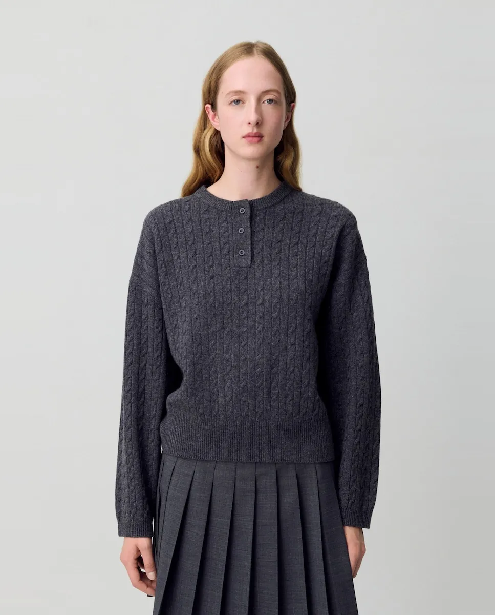 

Женская блузка с каре Claudie Pierlot, серый