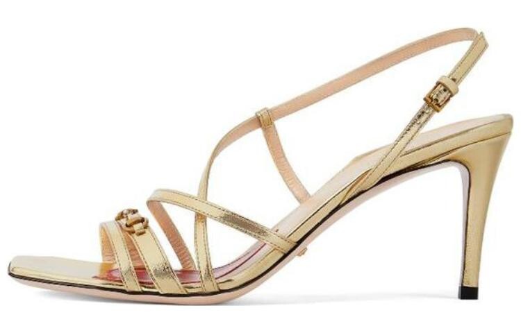 Босоножки женские Gucci, золотой