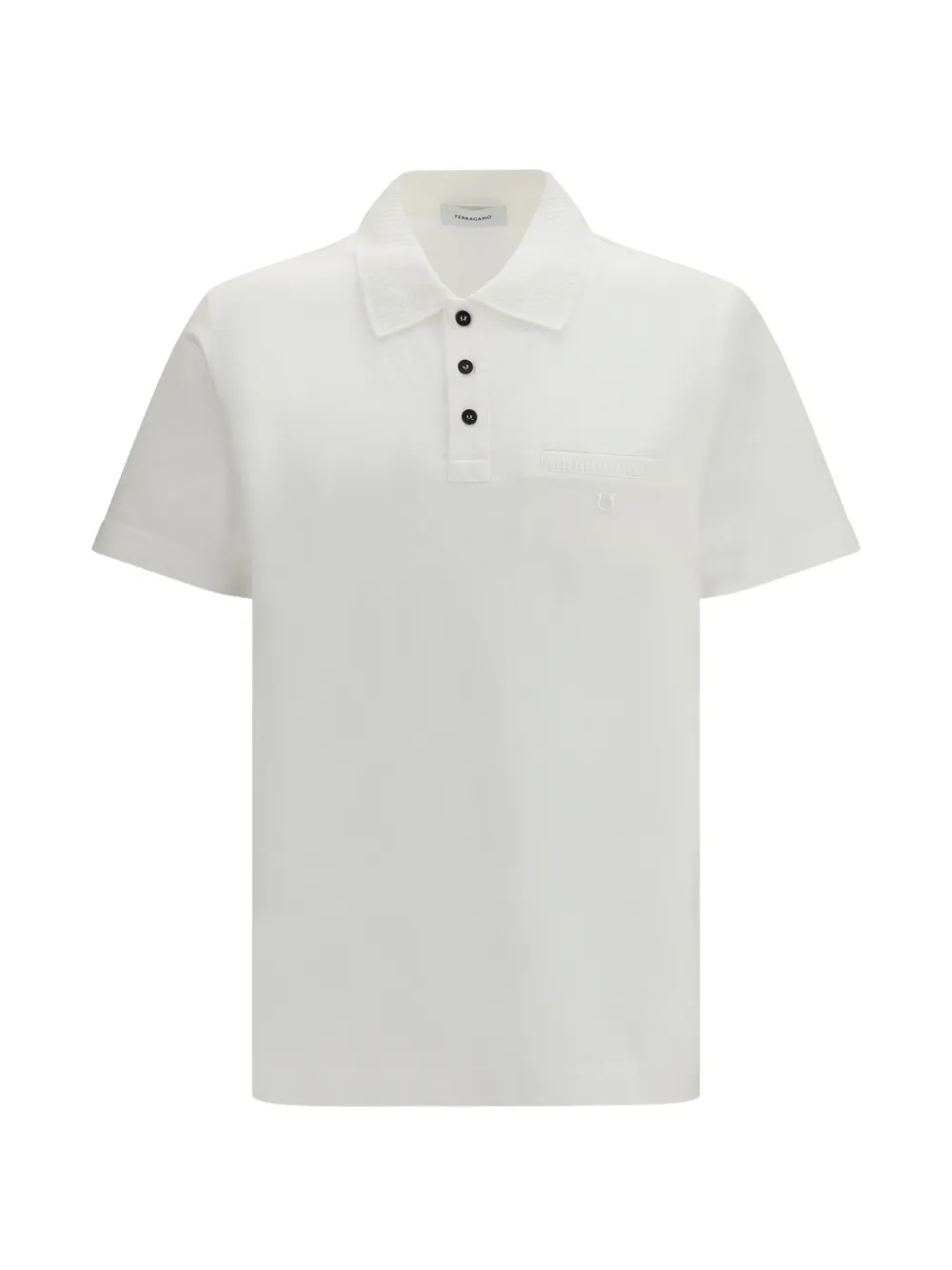 

Поло с нагрудным карманом Ferragamo, белый