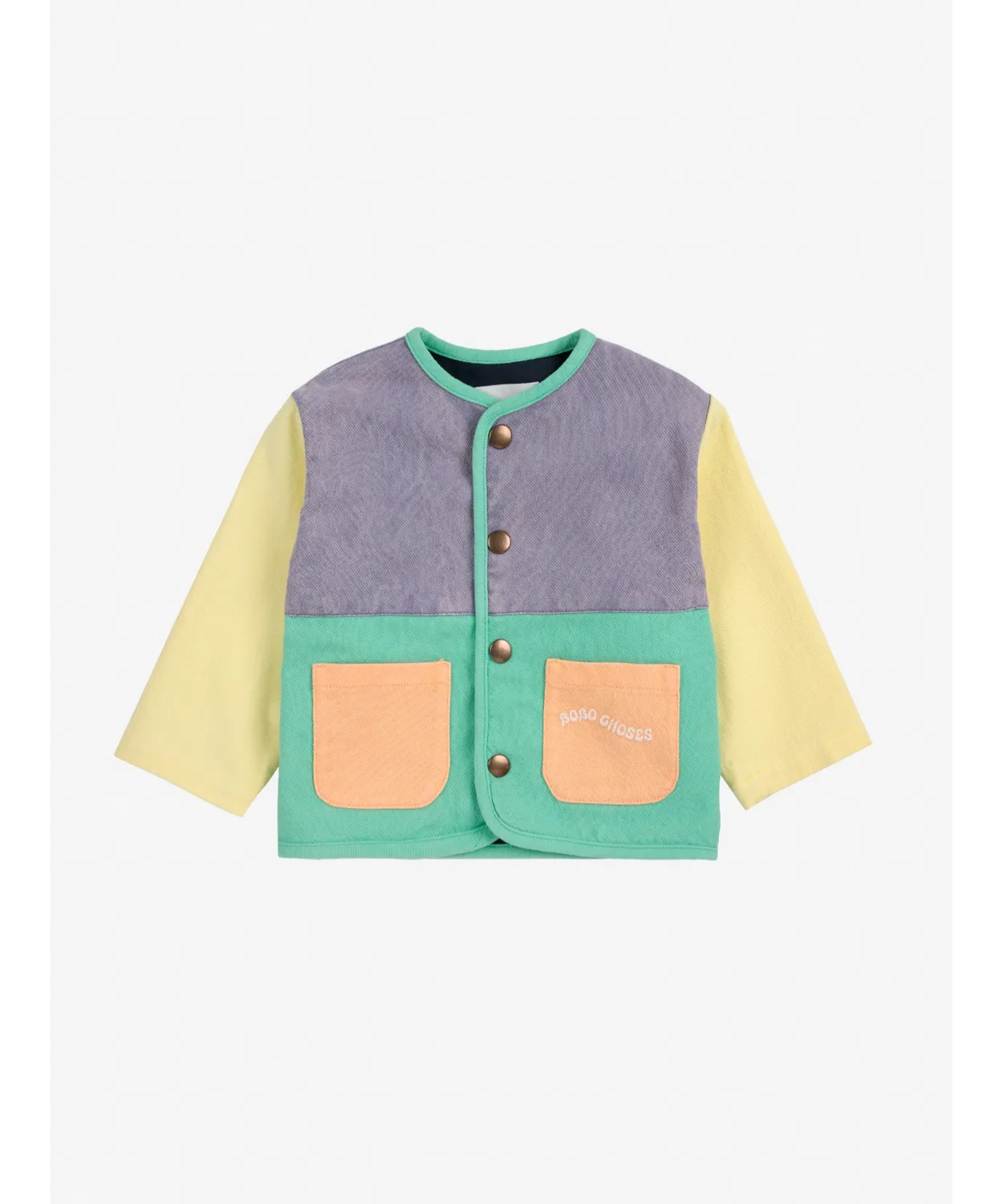 Куртка Color Block Woven из денима, мультиколор