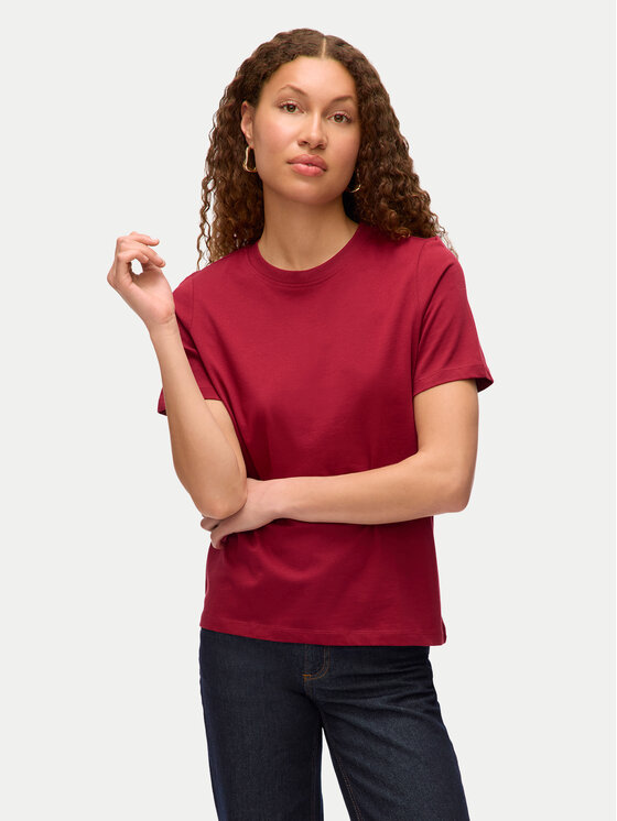 

Футболка regular fit Paulina 10316991 Vero Moda, красный