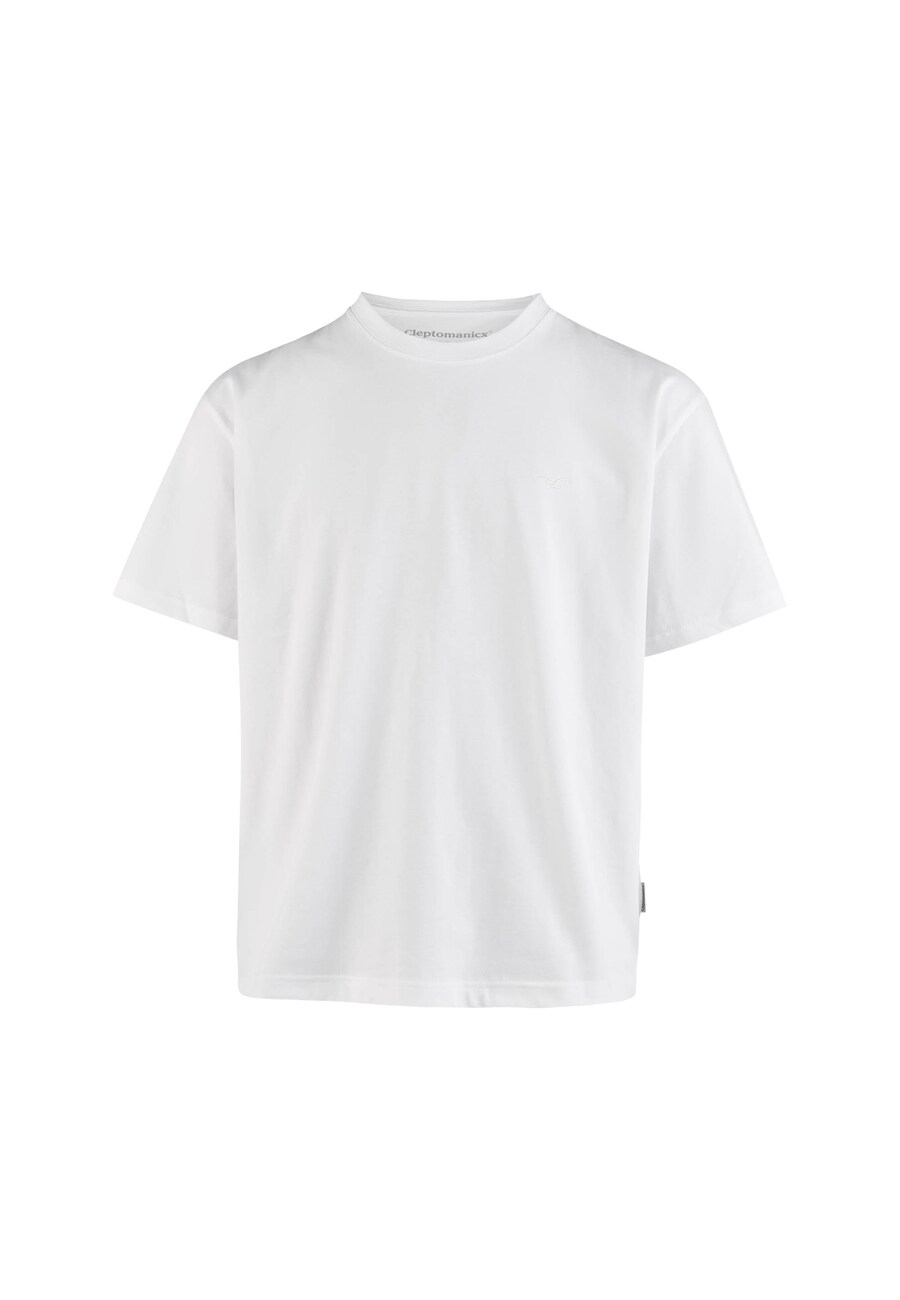 

Рубашка Cleptomanicx Boxy Tee Ligull Boxy Crop, белый