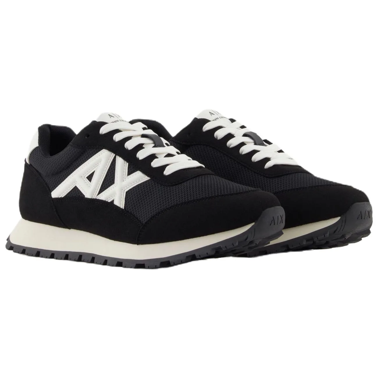 ARMANI EXCHANGE Кроссовки AE Low Top Casual Shoes 3.5cm мужские черные — фото 4