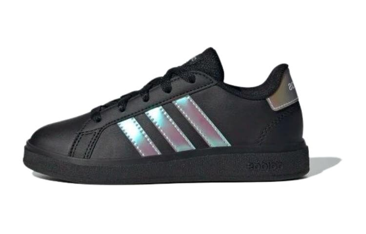 

GRAND COURT Детские кроссовки для скейтбординга PS Low-top Core Black/Iridescent/Cloud White Adidas Neo, черный/синий/фиолетовый