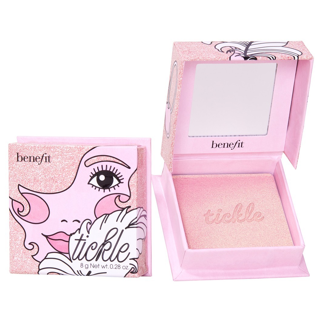 

Хайлайтер bronzer & blush collection tickle in zartem rosa mit goldschimmer Benefit, вес 6 гр.