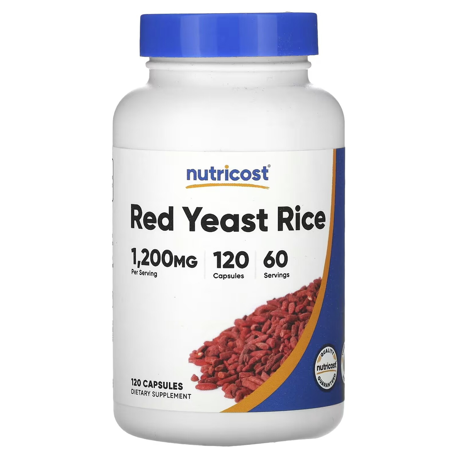 

Красный дрожжевой рис Nutricost 1200 мг, 120 капсул (600 мг на капсулу)