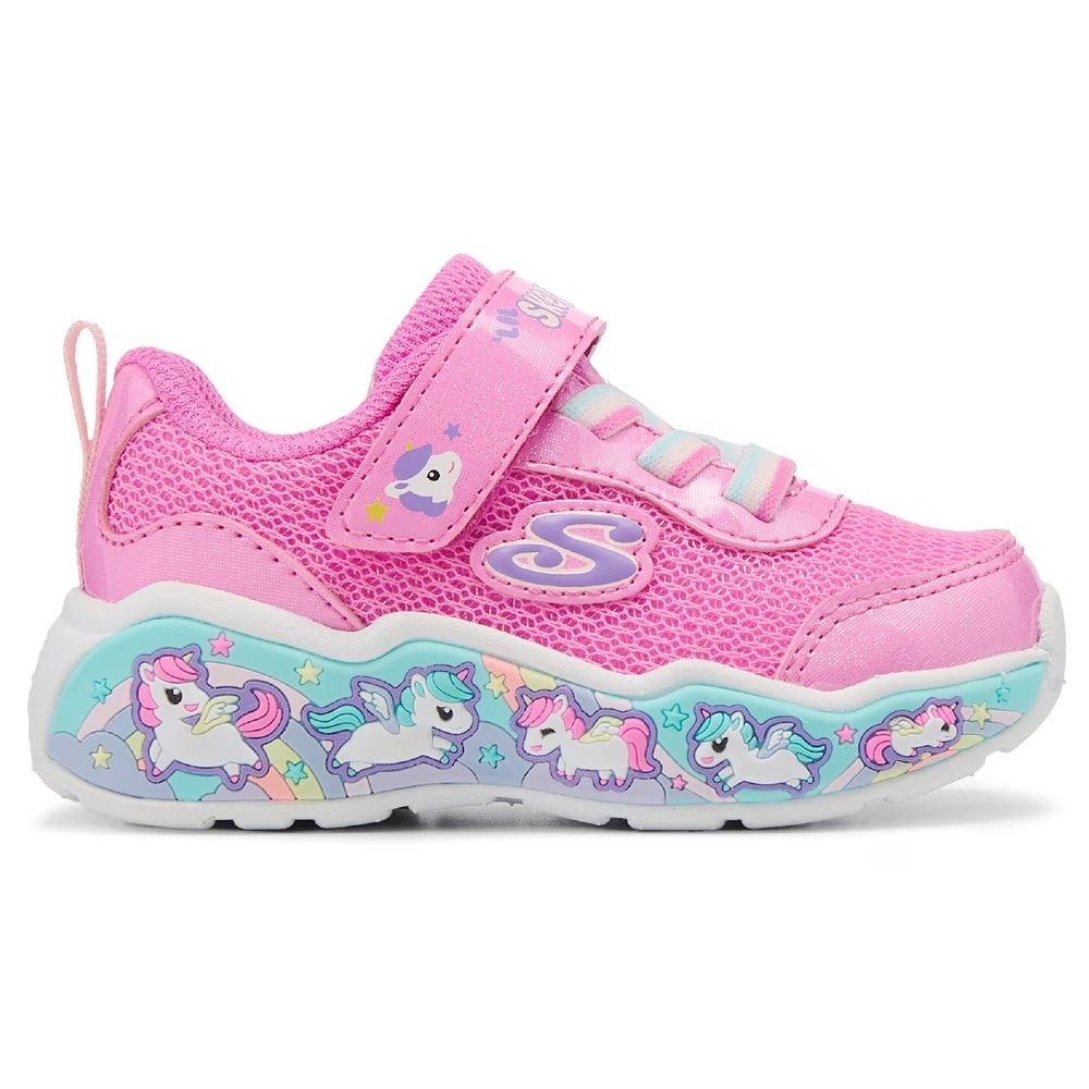 Детские кроссовки для игр Skechers, pink/blue — фото 2