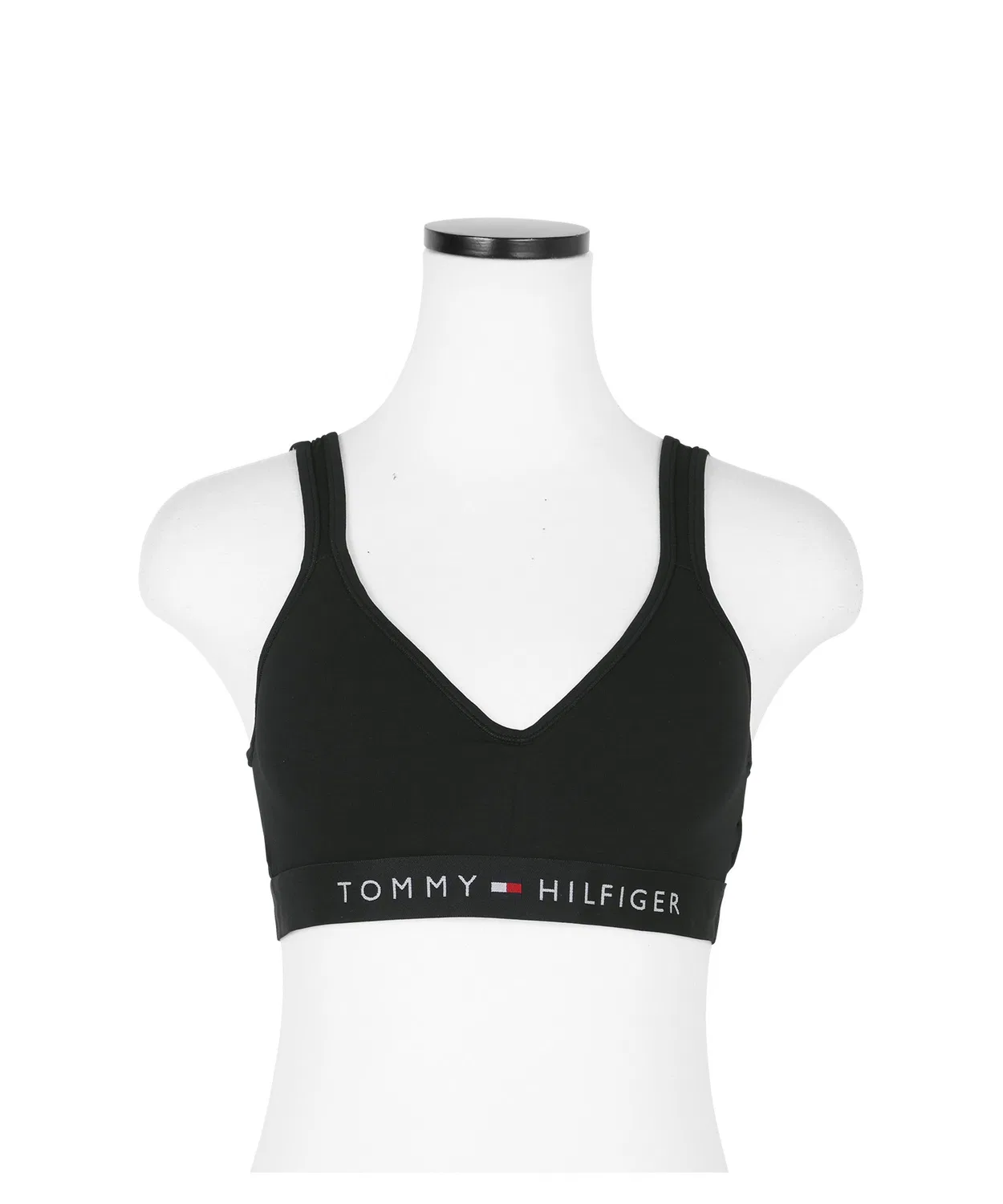 Спортивный бра Tommy Hilfiger TH Original Bralette Lift, хлопок, черный