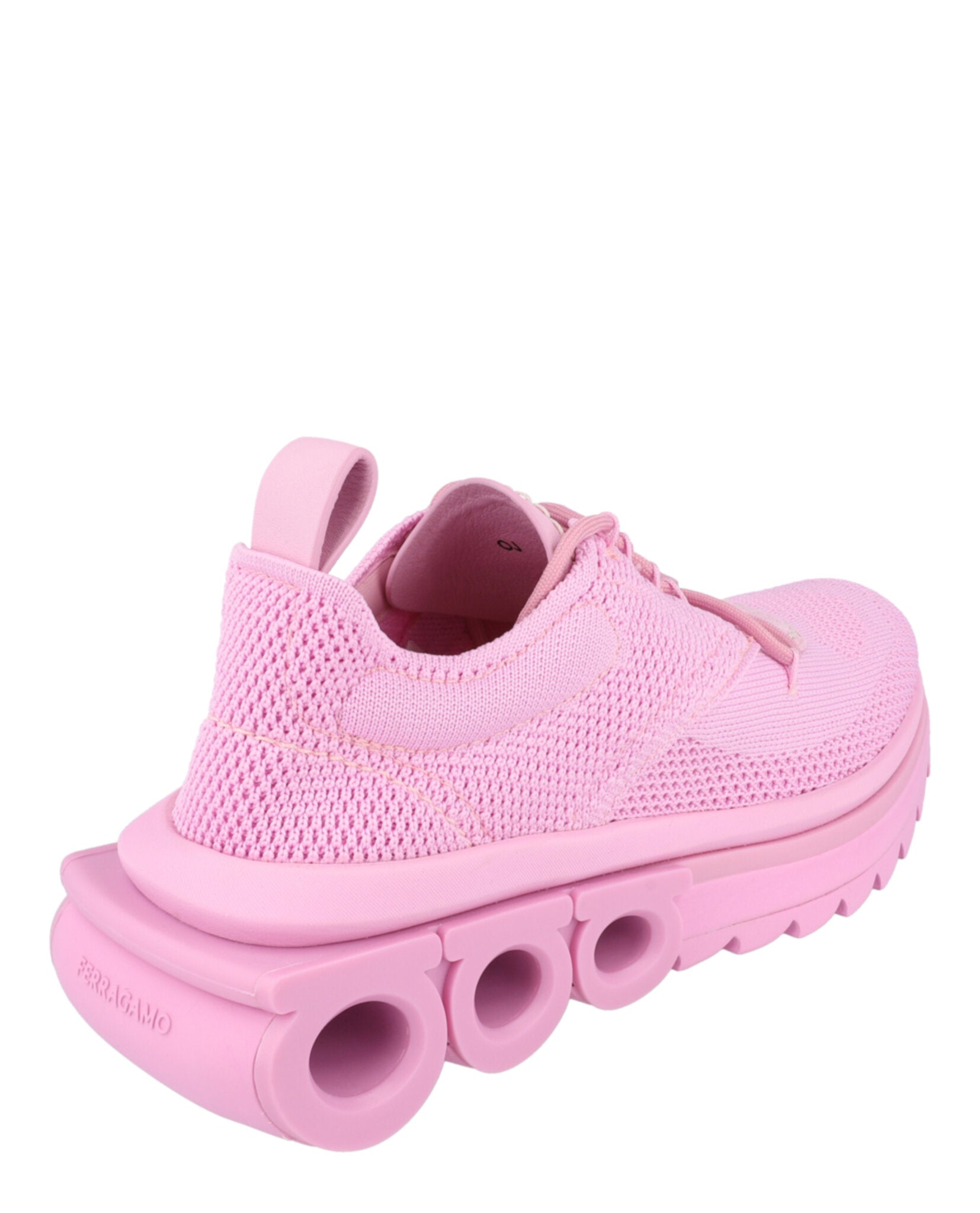 Nima Knit Sneakers - Кроссовки Nima Knit Salvatore Ferragamo, розовый — фото 3