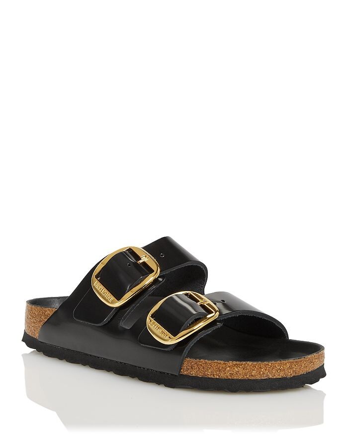 Женские шлепанцы Arizona High Shine с большой пряжкой Birkenstock