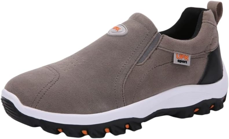 

Мужские низкие походные ботинки, удобные и противоскользящие спортивные туфли на шнуровке для активного отдыха и походов на свежем воздухе Hoalox, серый