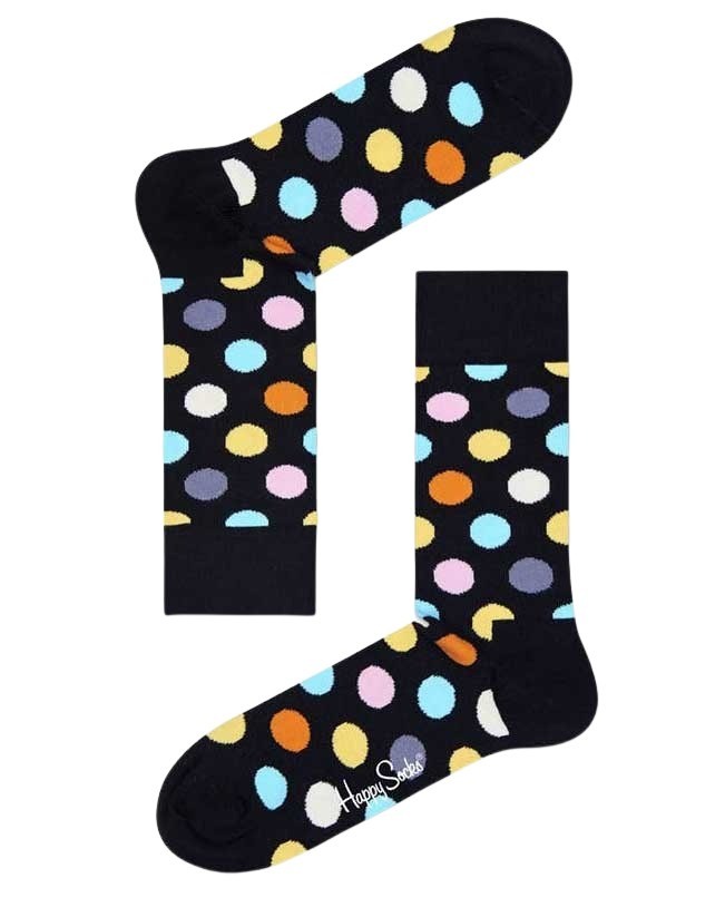 

Носки женские Happy Socks с принтом в горошек, черный