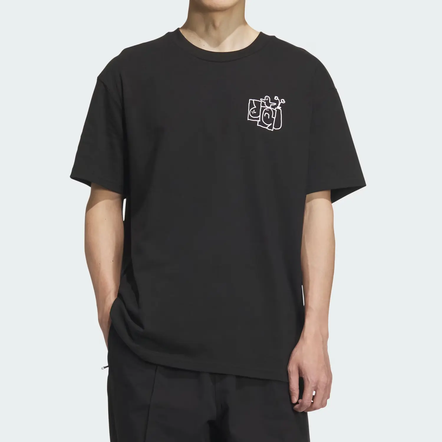 Футболка Shmoofoil STAIRS Unisex Adidas Originals, черный — фото 3