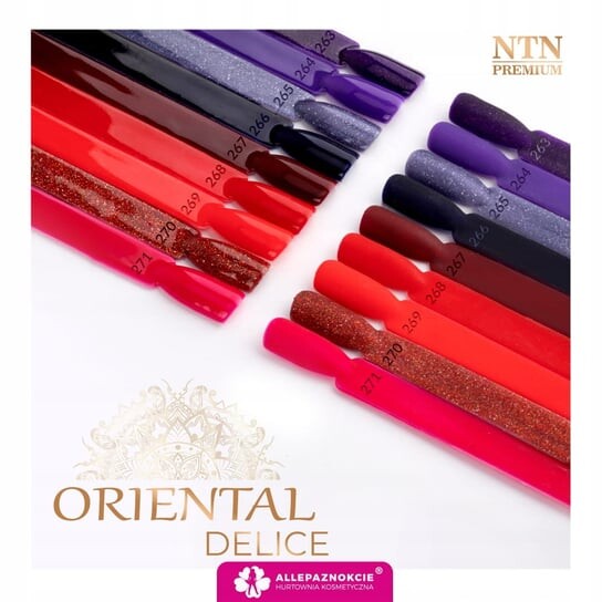 Цветной гибридный лак для ногтей, 5 г NTN Premium 270 Oriental Delice — фото 3