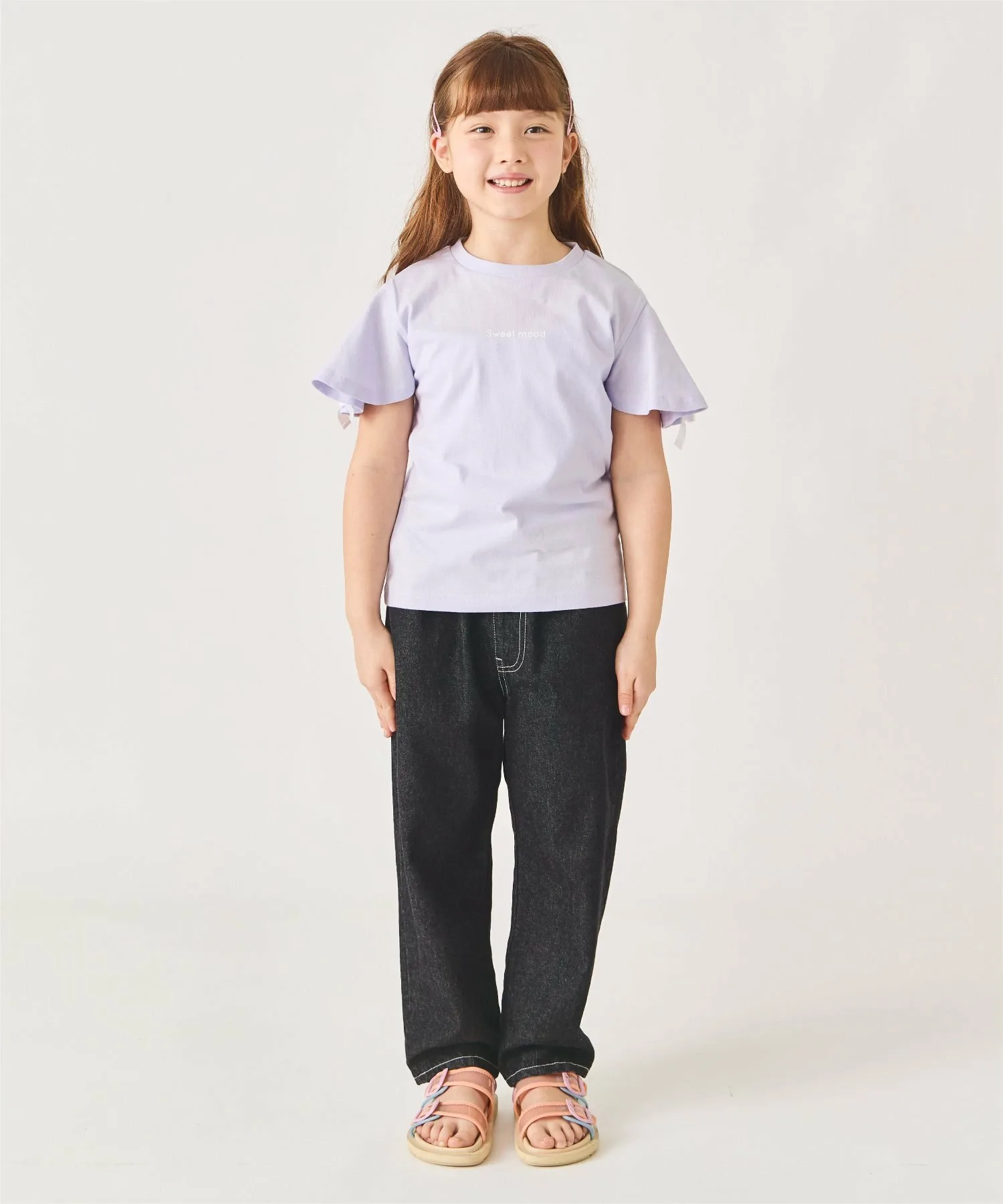 Футболка с наплечным бантом Ever Closet, цвет Lavender
