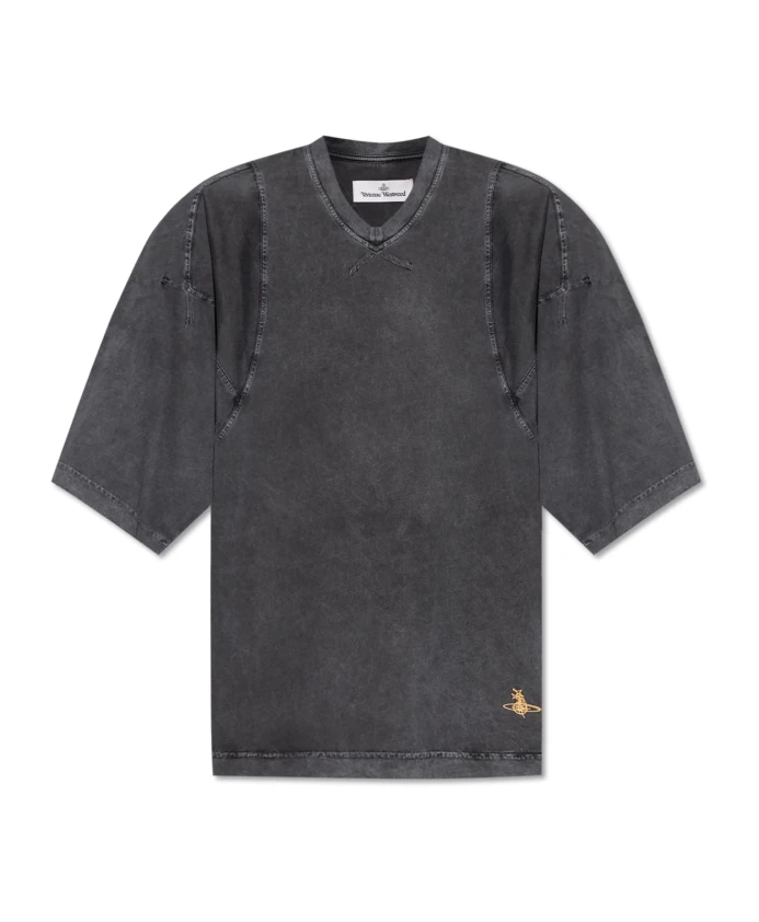 

Футболка с V-образным вырезом Vivienne Westwood, серый