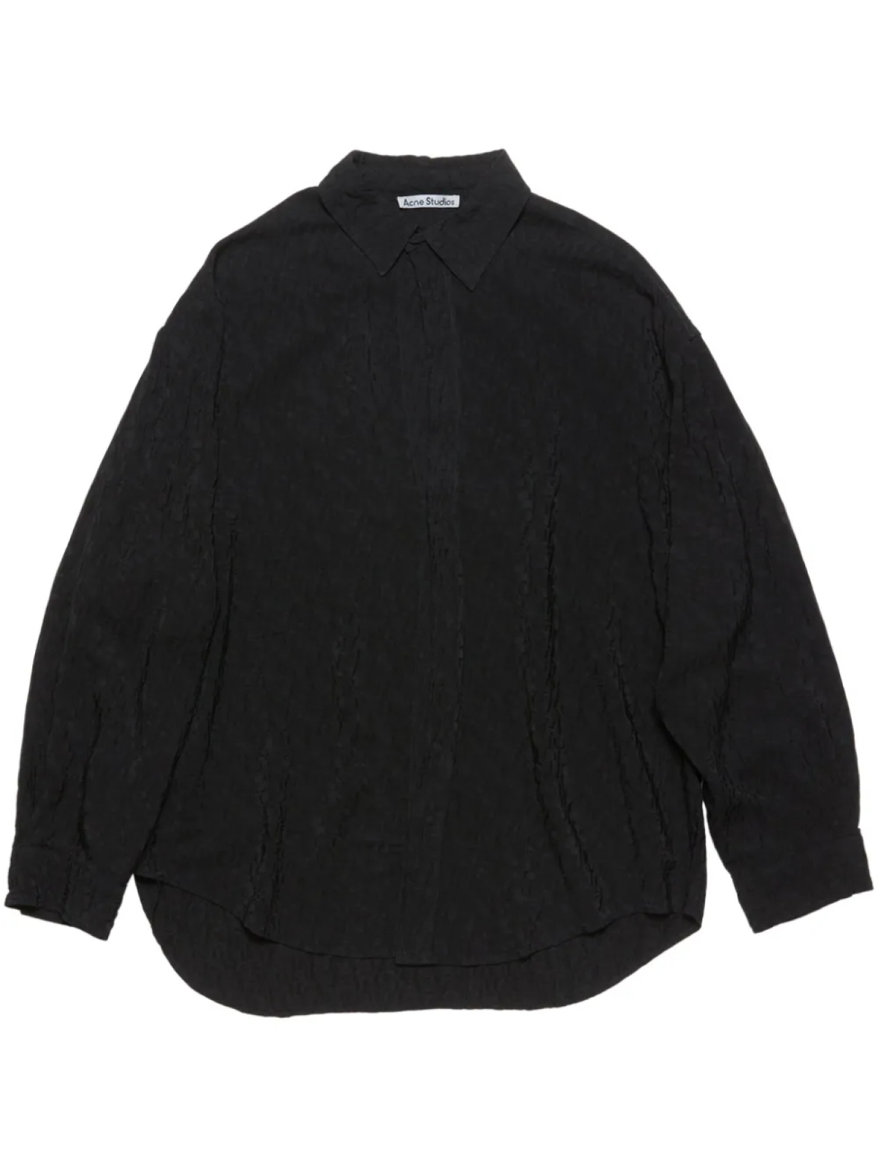 

Жаккардовая рубашка Acne Studios, черный