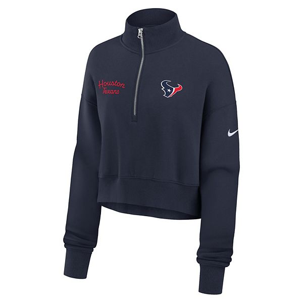 Женский свитшот на молнии Houston Texans Primetime Phoenix цвета нави Nike — фото 2