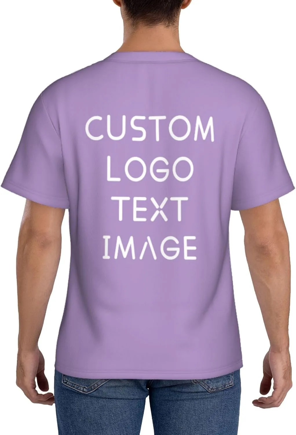 Футболка с полной запечаткой Custom T Shirts с логотипом — фото 3
