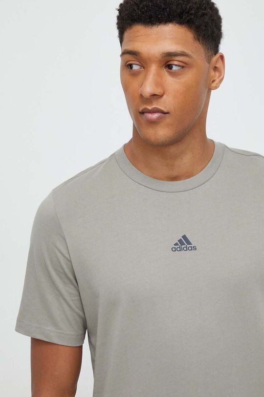 Хлопковая футболка ТИРО adidas, зеленый — фото 3