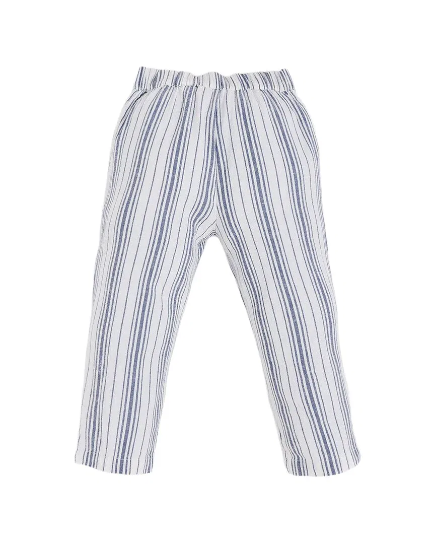 Брюки в полоску Babycottons, белый