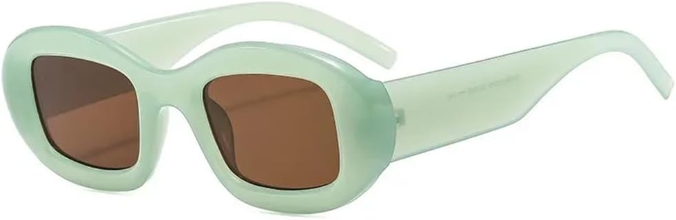 

Солнцезащитные очки UV400 - овальные, конфетного цвета, прозрачные, градиентные, в стиле панк, для женщин и мужчин, для бега и занятий спортом на открытом воздухе UYPTK, Jelly Green Tea