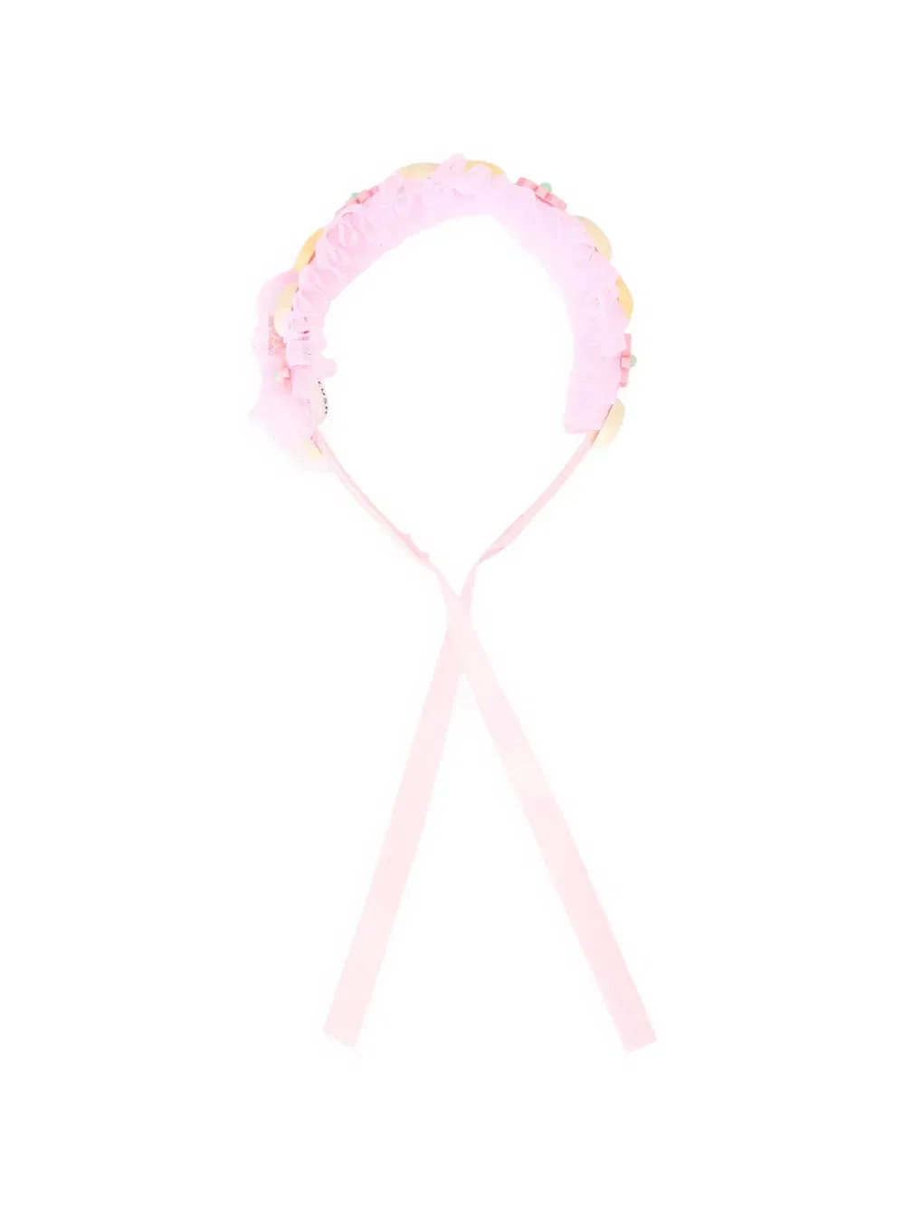 Повязка на голову с цветочной аппликацией Billieblush, розовый