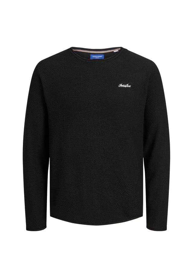 

Вязаный свитер paul tons pullover r-neck Jack & Jones, черный