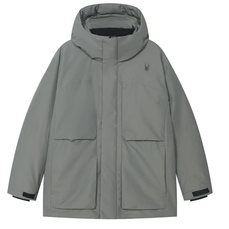 

SPYDER Мужская пуховая куртка, Gray Copper Green