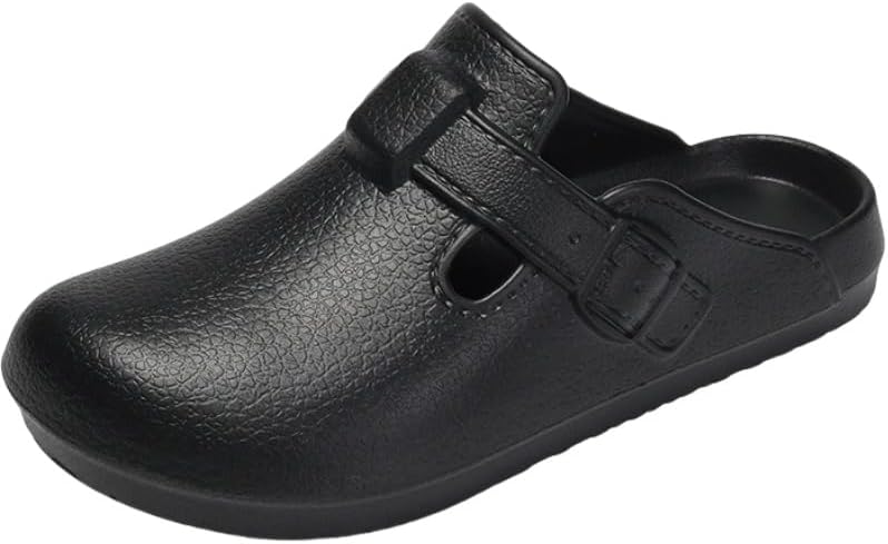 

Мужские сандалии с регулируемой пряжкой, открытым носком, легкой подошвой и для дома и улицы Fmshi, черный