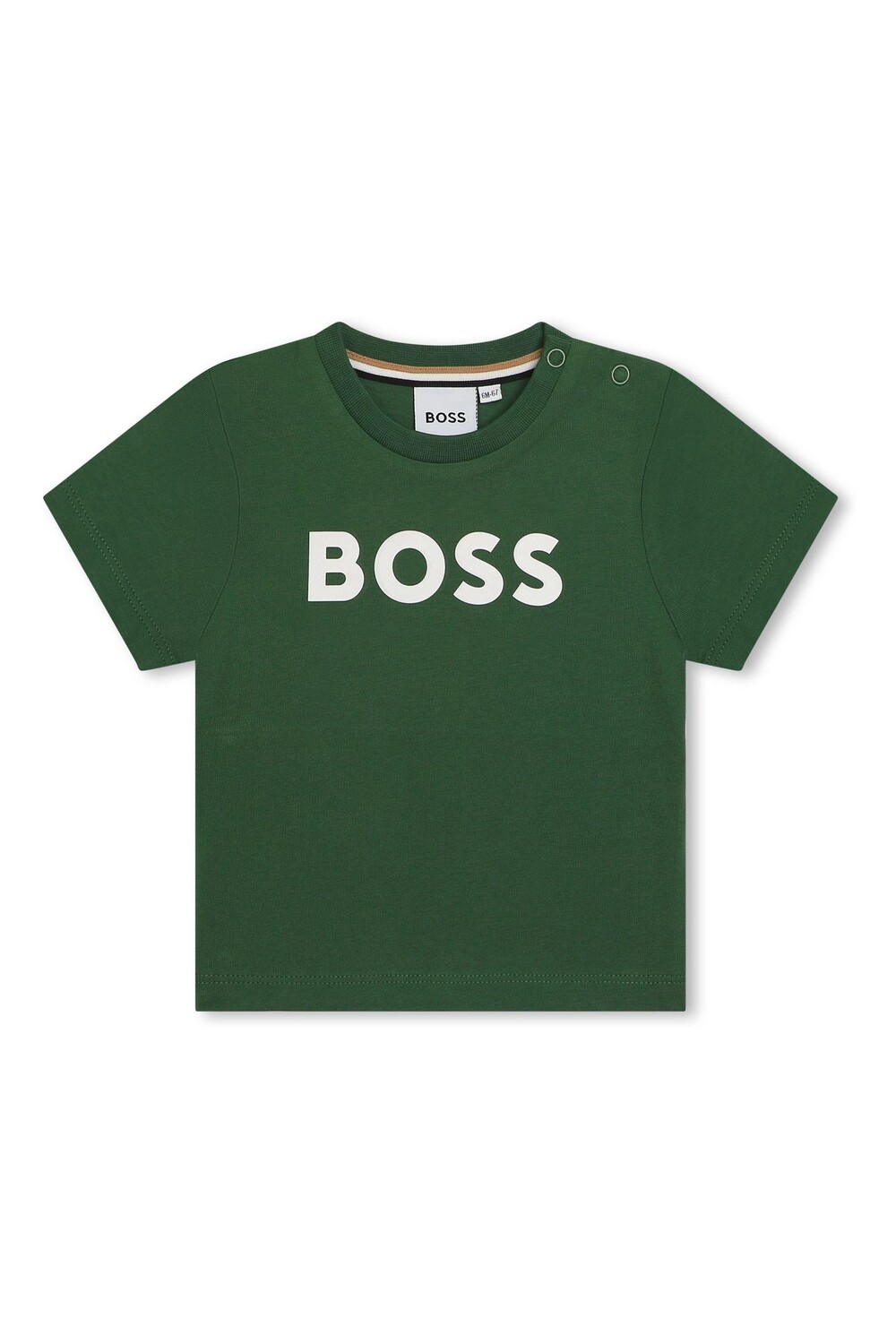

Футболка с короткими рукавами и логотипом Boss, зеленый