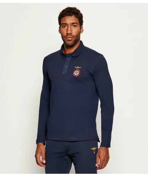 

Футболка поло Regular fit Aeronautica Militare, синий