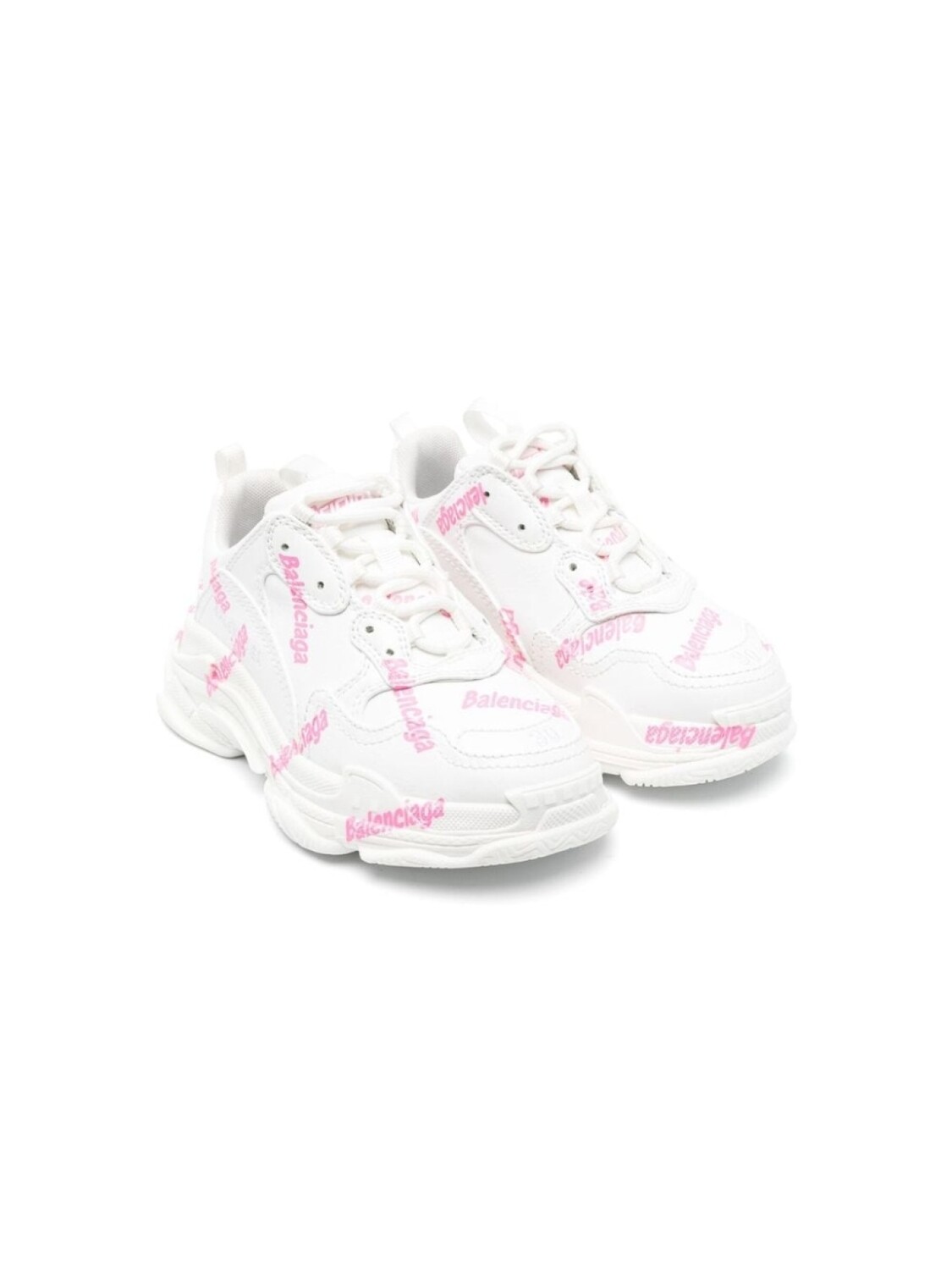 

Balenciaga Kids кроссовки с логотипом, белый
