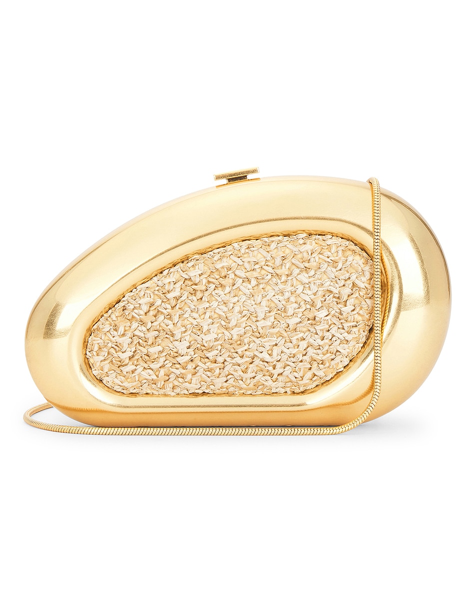 

Luna Raffia Oval Клатч Simkhai, Natural
